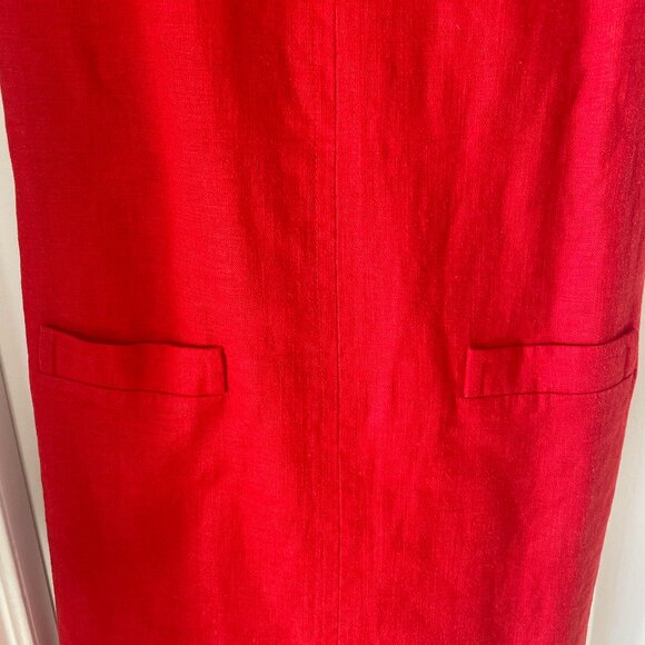 Boden Burnt Orange/Red Shift Dress Lined and with Pockets Size 6 - Picture 3 of 5